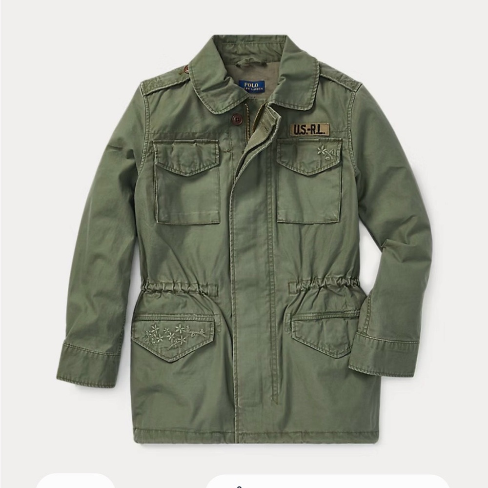 Ralph Lauren Girl’s Olive Green Military Jacket